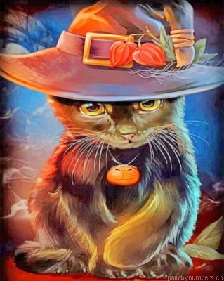 Black Cat Halloween Painting By Numberss.png