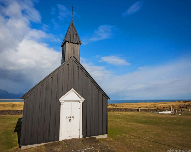Black Church Building Painting By Numberss.png