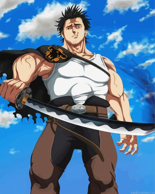 Black Clover Yami Sukehiro Captain Painting By Numberss.png