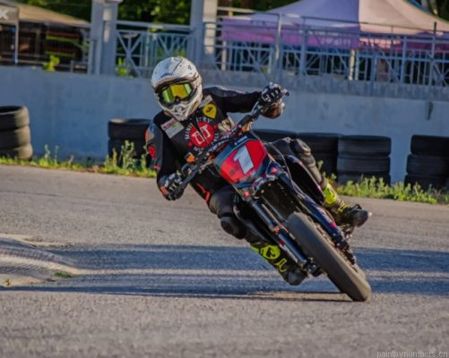 Black Dirt Bike Racing Painting By Numbers.png