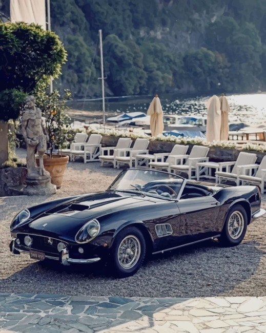 Black Ferrari 250 Cars Painting By Numberss.png