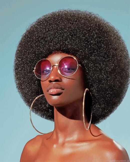 Black Girl With Afros New Painting By Numberss.png