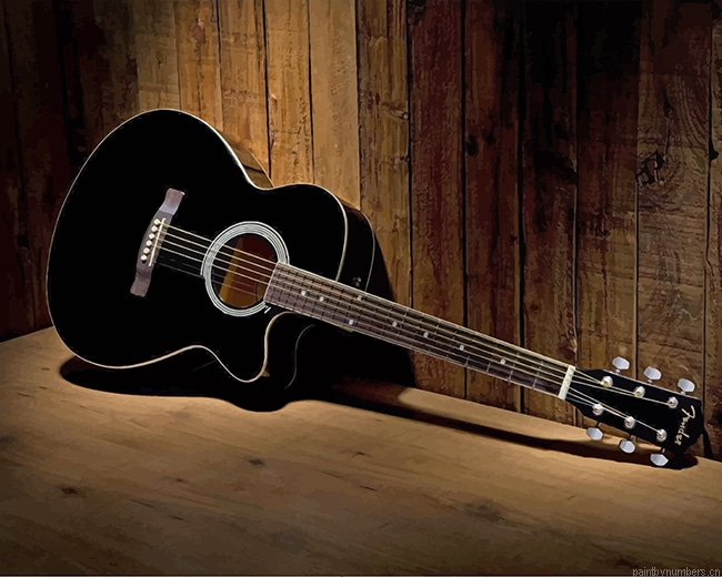 Black Guitar Painting By Numberss.png