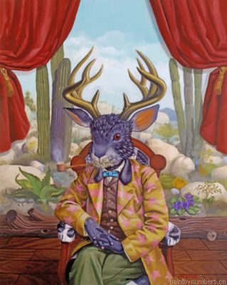 Black Jackalope Painting By Numbers.png