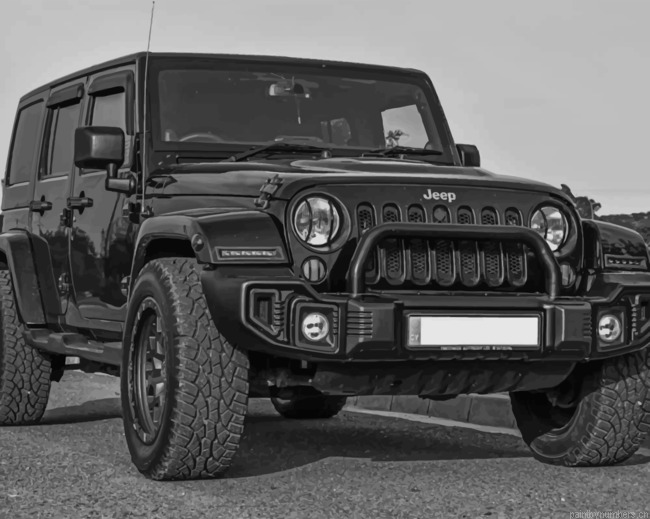 Black Jeep Suv Cars Painting By Numberss.png