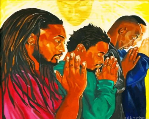 Black Men Praying Painting By Numbers.png