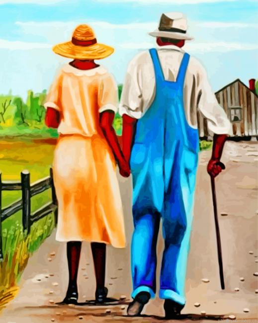 Black Old African Couple Painting By Numbers.png