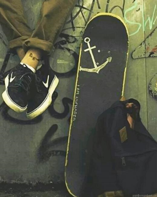 Black Skateboard Painting By Numberss.png