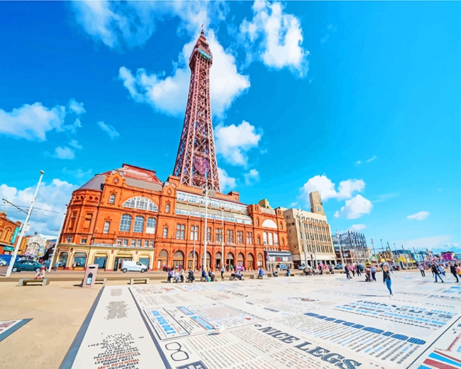 Blackpool Tower England Cities Painting By Numberss.png