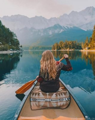 Blond Girl In A Boat Painting By Numbers.png