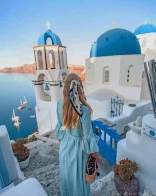 Blondy In Santorini Greece Painting By Numbers.png