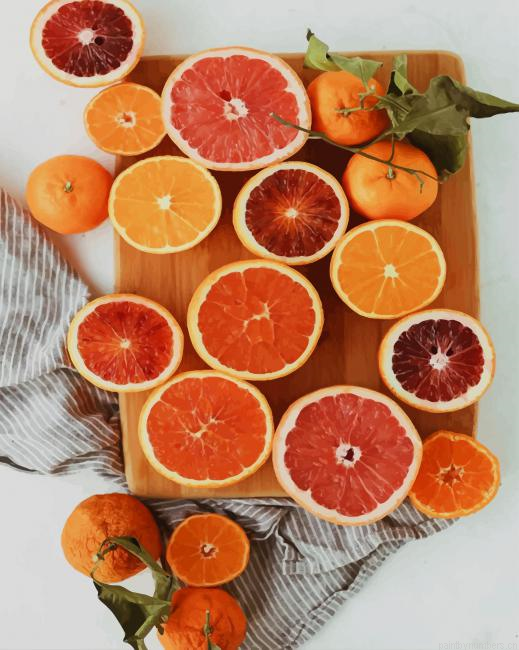 Blood Orange Fruits Painting By Numbers.png