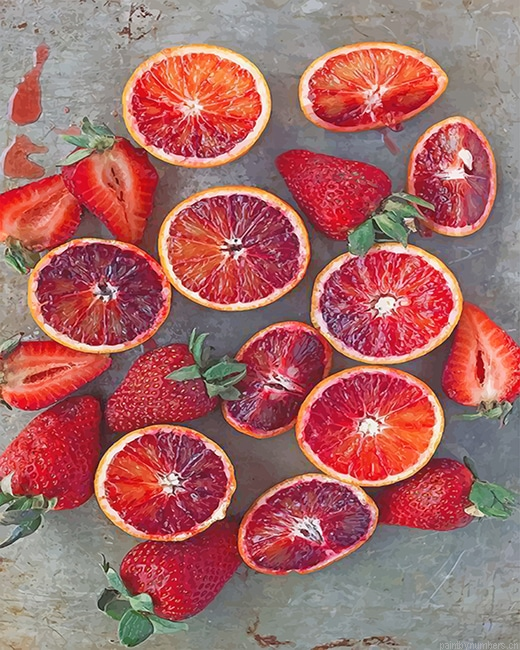 Blood Orange Still Life Fruits Painting By Numbers.png