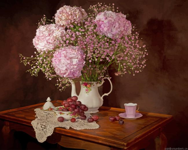 Blooming Flowers Vase Painting By Numberss.png