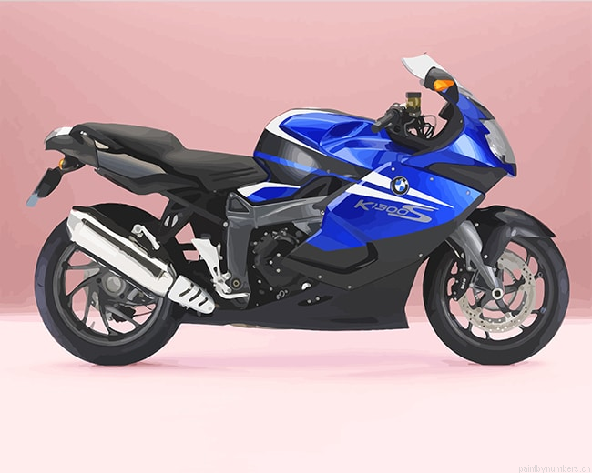 Blue Bmw K1300s Motorcycles Painting By Numberss.png