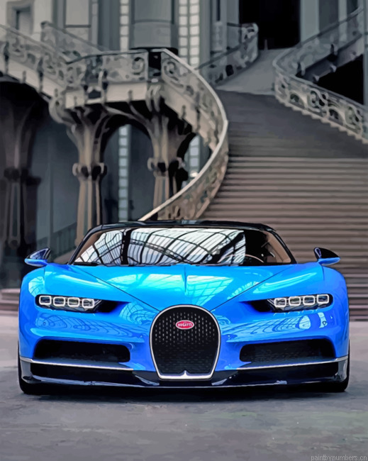 Blue Bugatti Chiron Painting By Numbers.png