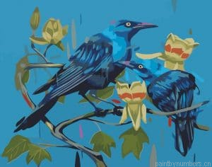 Blue Crows Painting By Numberss.png