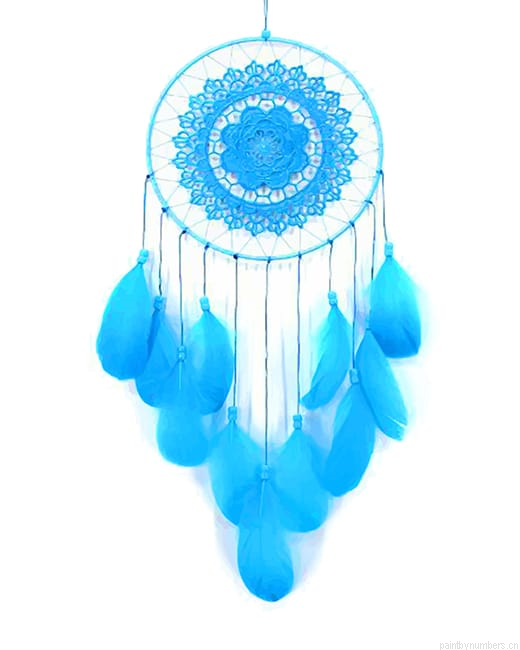 Blue Dream Catcher Painting By Numbers.png