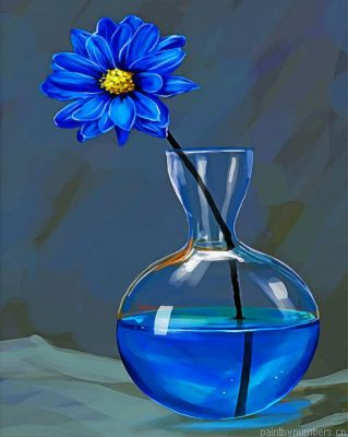 Blue Flower Still Life Painting By Numbers.png