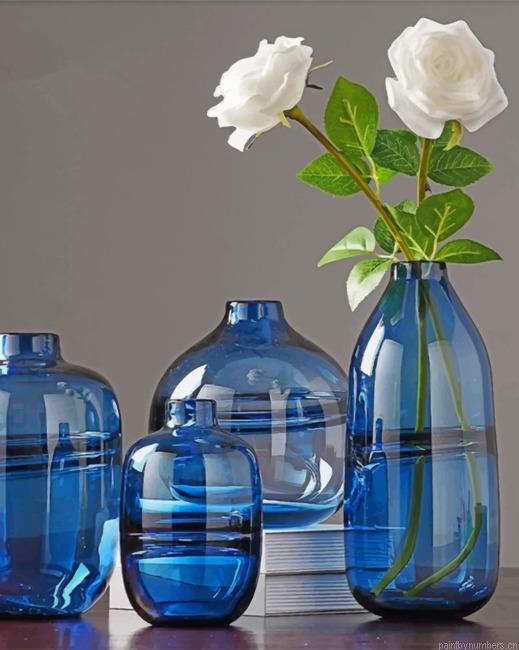 Blue Flower Vase Painting By Numbers.png