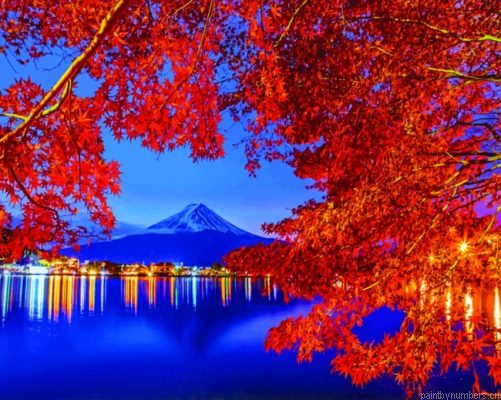 Blue Hour Mt Fuji Painting By Numbers.png