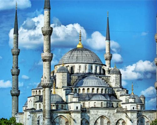 Blue Mosque Turkey Painting By Numbers.png