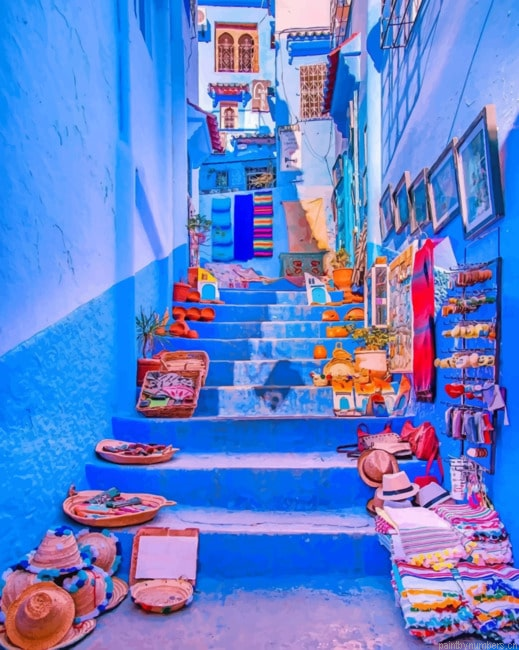 Blue Pearl Morocco Cities Painting By Numberss.png