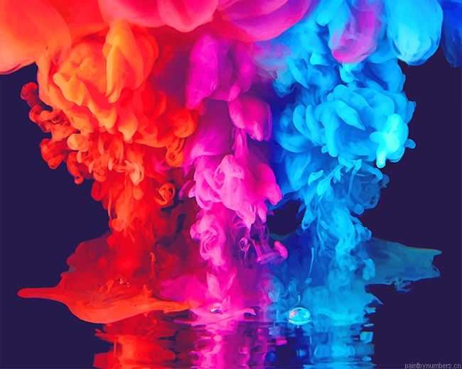 Blue Pink Red Smokes Painting By Numberss.png