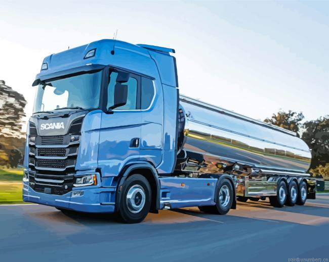 Blue Scania Painting By Numberss.png