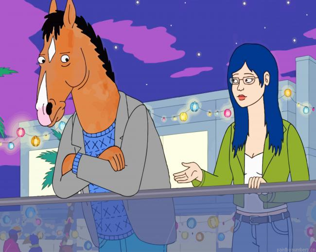 Bojack And Diane Movie Animations Painting By Numberss.png