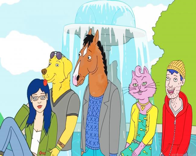 Bojack Horseman Characters Animations Painting By Numberss.png