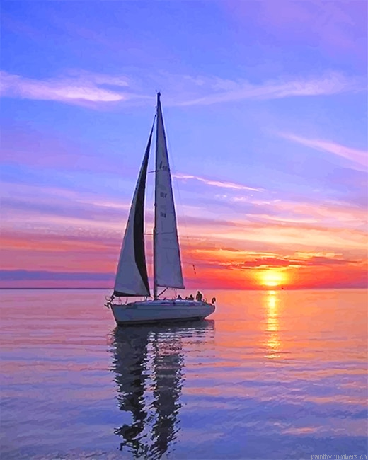 Boat Sunset Painting By Numberss.png
