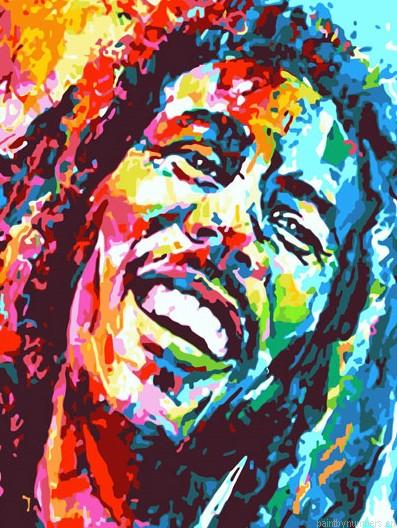 Bob Marley Colorful Painting By Numbers.png