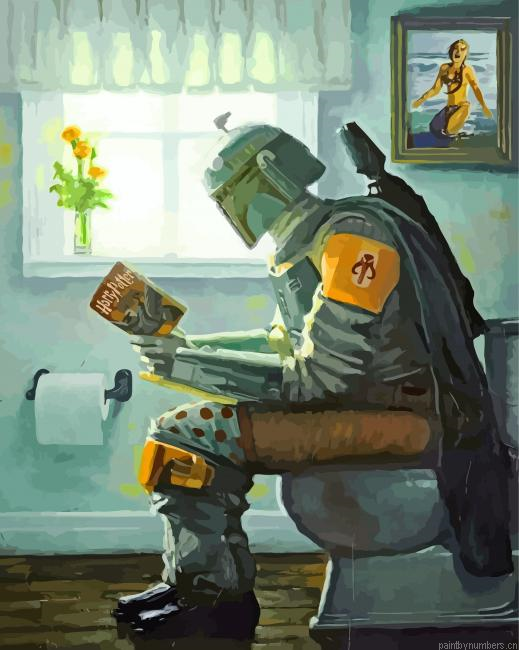 Boba Fett In Toilette Painting By Numbers.png