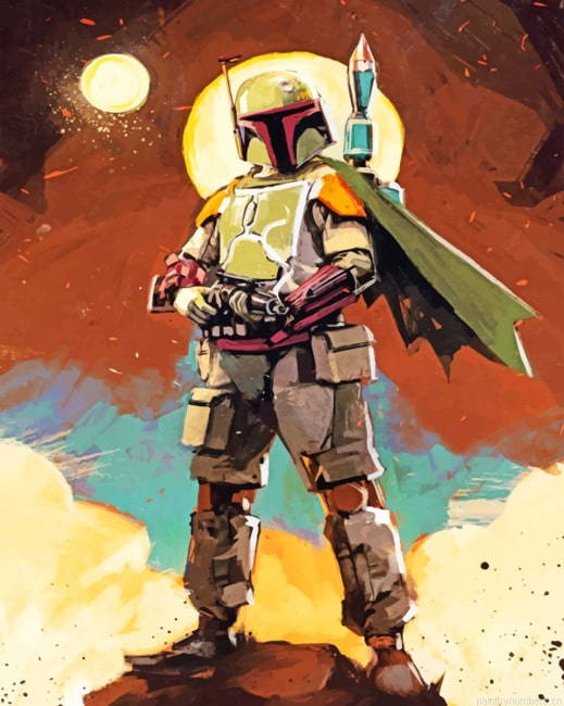 Boba Fett Star Wars Painting By Numberss.png
