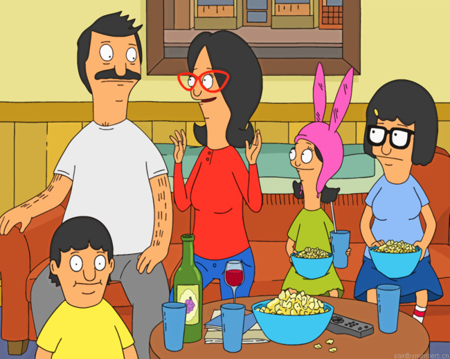 Bobs Burgers Family Painting By Numbers.png