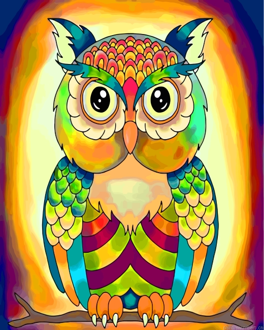 Bohemian Owl Painting By Numbers.png