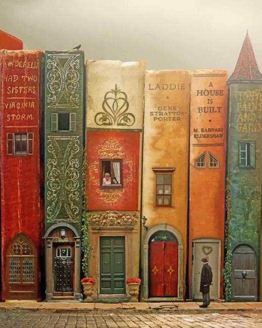 Books Houses Painting By Numberss.png