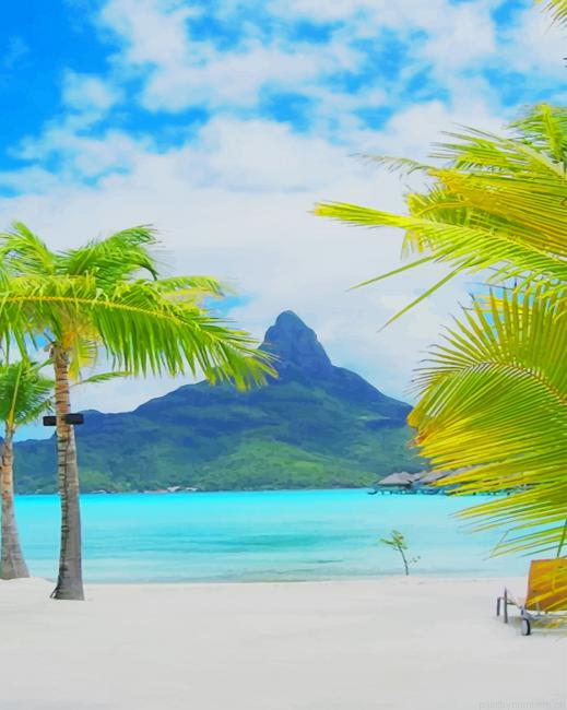 Bora Bora Beach Seascapes Painting By Numberss.png
