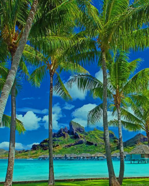 Bora Bora Palms Nature Painting By Numberss.png