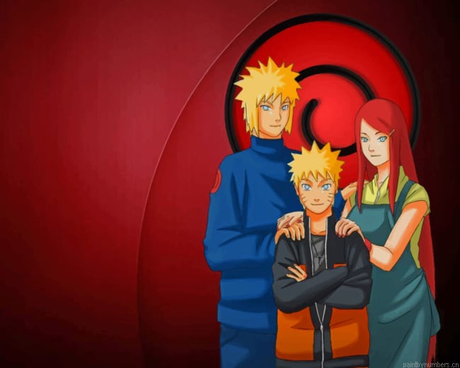 Boruto Family Members Animations Painting By Numberss.png