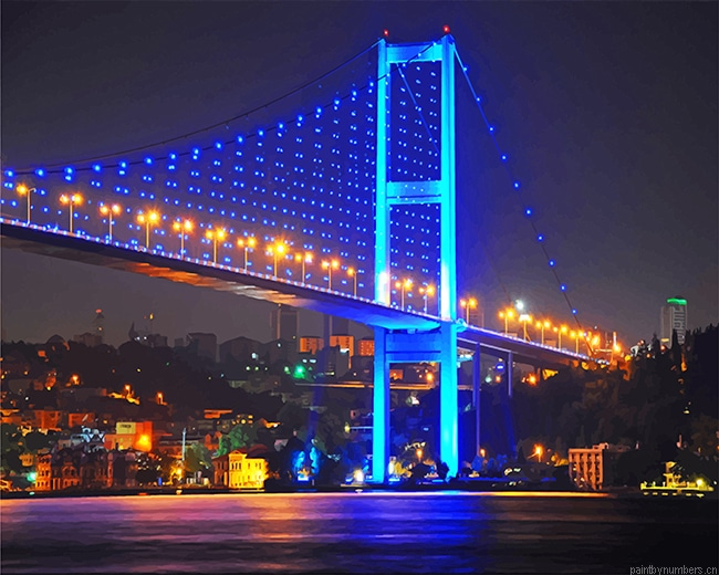 Bosphorus Bridge Turkey Cities Painting By Numberss.png