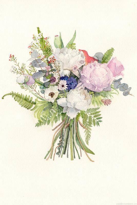 Botanical Flowers Painting By Numbers.png