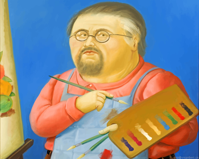 Botero Self Portrait Painting By Numberss.png