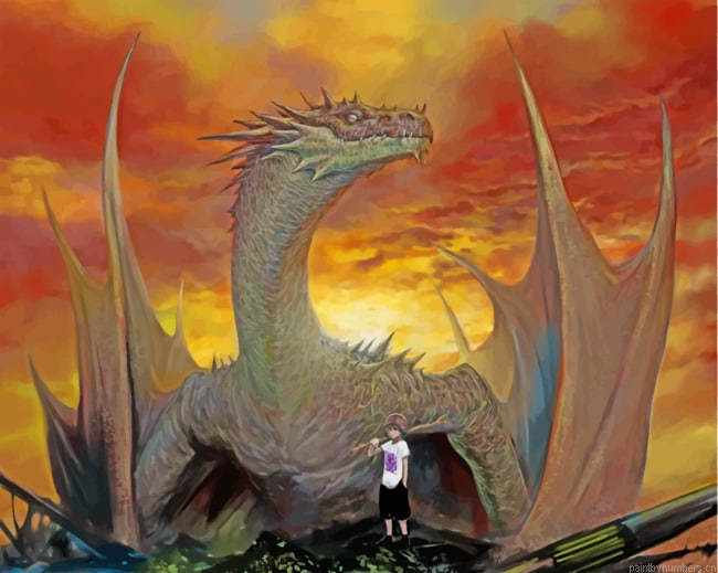 Boy And His Dragon Painting By Numberss.png