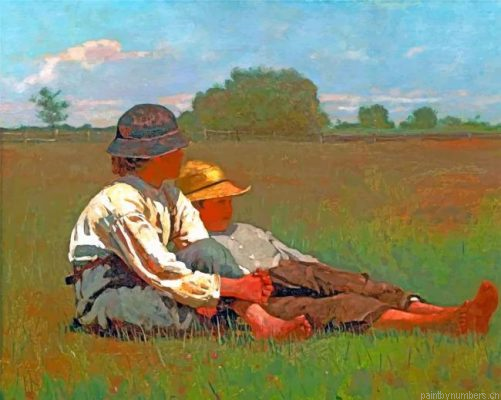 Boys In A Pasture Painting By Numbers.png