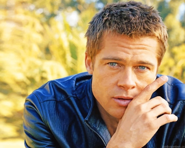 Brad Pitt Actors Painting By Numberss.png