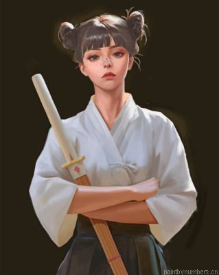 Brave Asian Woman Painting By Numbers.png