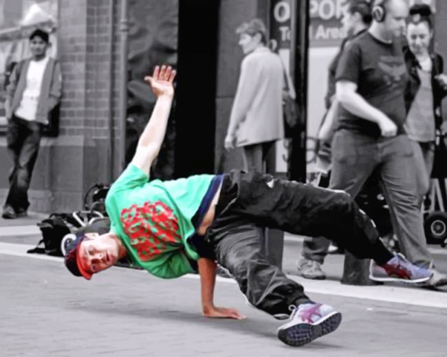 Break Dancer In The Street Painting By Numberss.png
