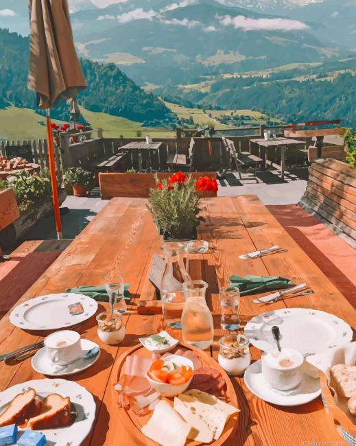 Breakfast View In Austria Painting By Numbers.png